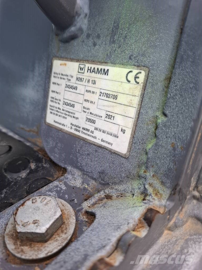 Hamm H13i Valjci sa jednim bubnjem