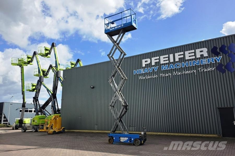Genie GS2632 Electric, 10m Working Height, Non Marking T رافعات مقصية الشكل