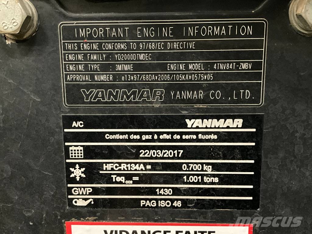 Yanmar Vio 57-6 U حفارات صغيرة أقل من 7 طن (حفارات صغيرة)