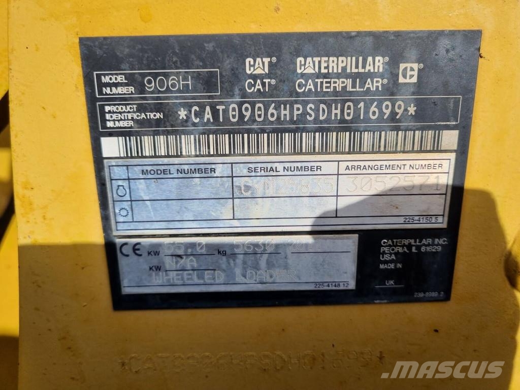 CAT 906H Kolesové nakladače