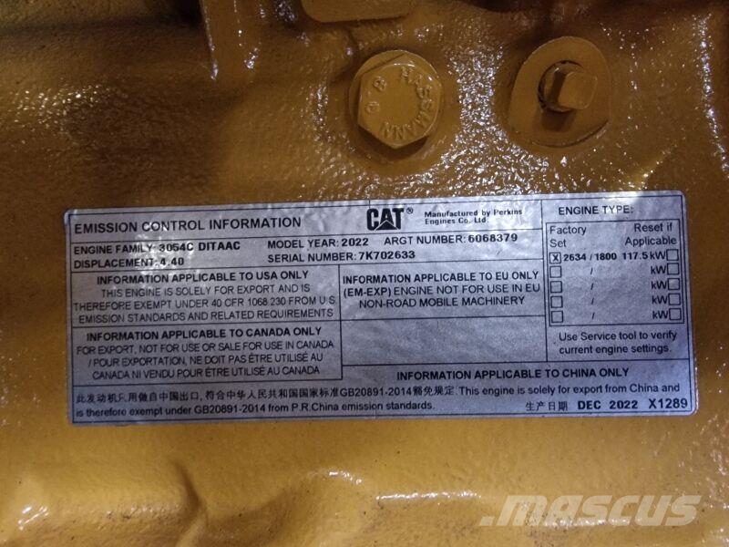 CAT 3054C DITAAC محركات