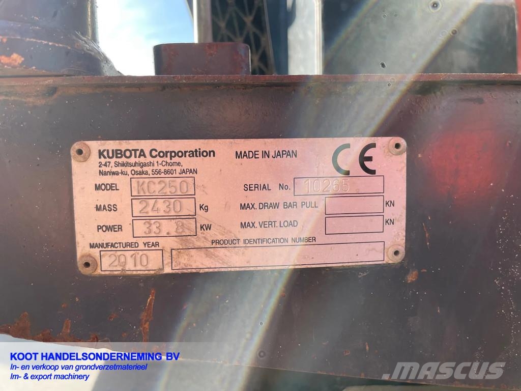 Kubota KC 250/Canycom s25 Roomikkallurid