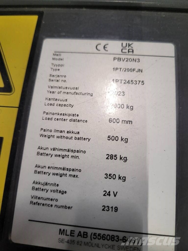 Mitsubishi PBV 20 N3 Gabelstapler mit Fahrerstand