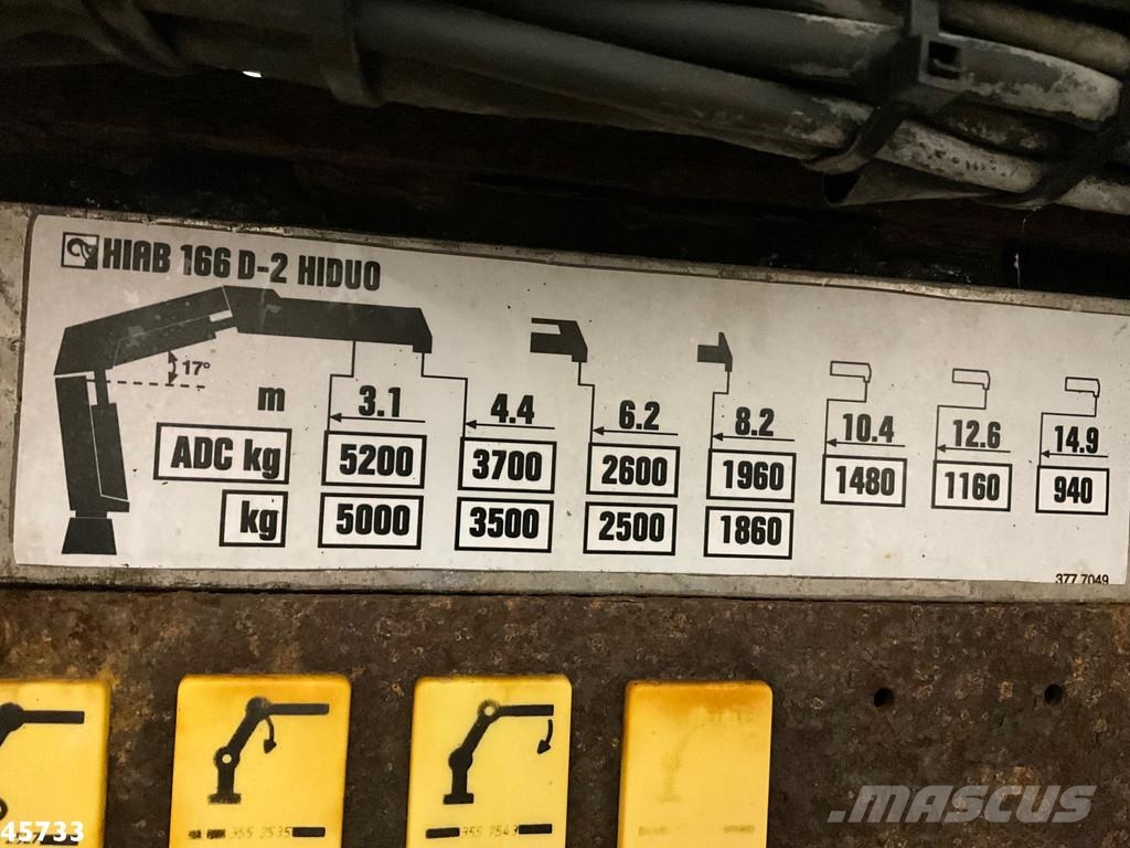 DAF FAT 105 XF 460 6x4 Manual Full Steel Hiab 16 Tonme автокрани