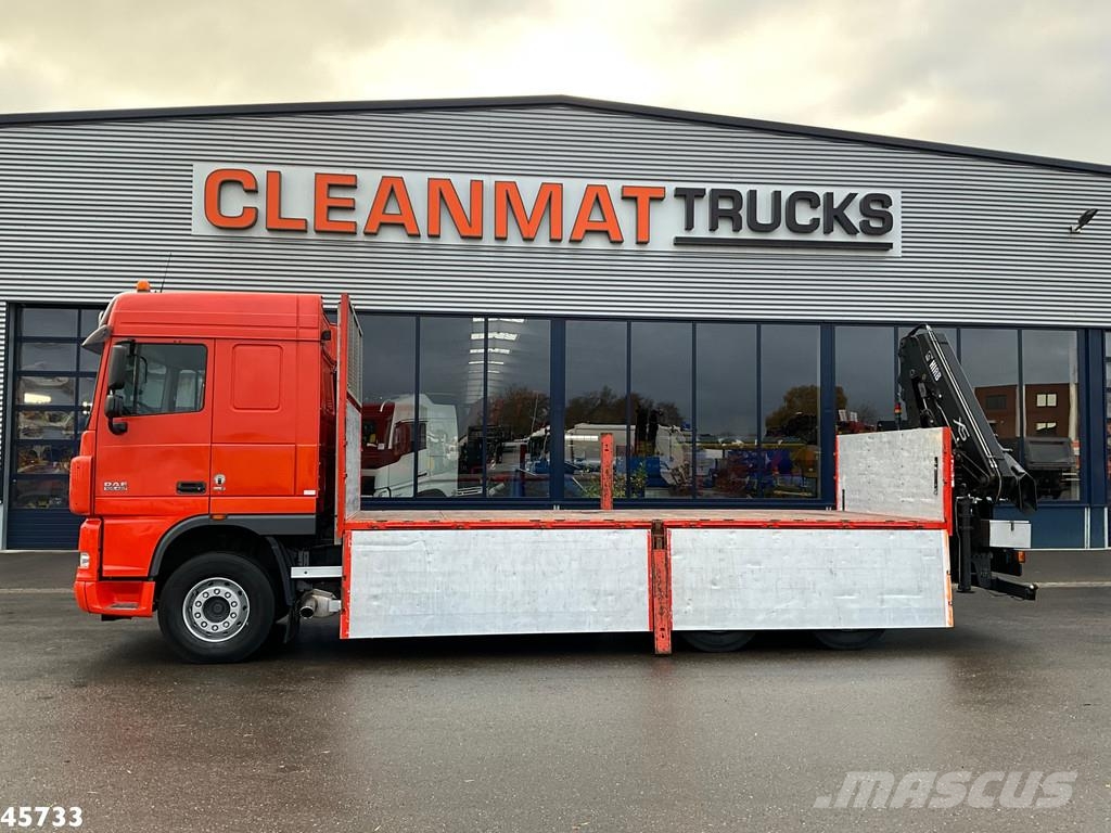 DAF FAT 105 XF 460 6x4 Manual Full Steel Hiab 16 Tonme автокрани