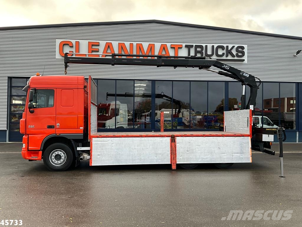 DAF FAT 105 XF 460 6x4 Manual Full Steel Hiab 16 Tonme автокрани