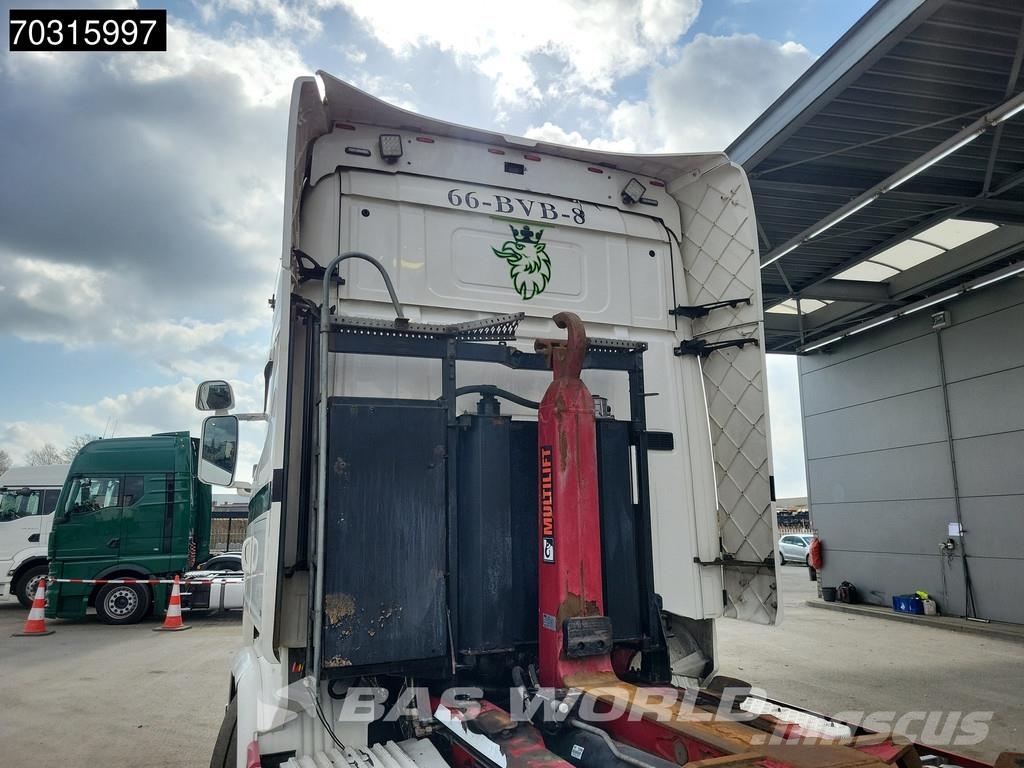 Scania R580 R 6X2 NL-Truck HIAB XR21SL56 Manual ACC Full Vrachtwagen met containersysteem