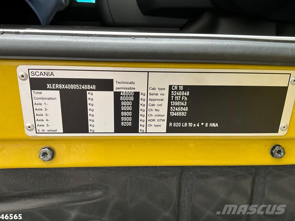 Scania R 620 10x4 Fassi 195 Tonmeter laadkraan + Fly-Jib رافعات صالحة لكل أنواع الطرق