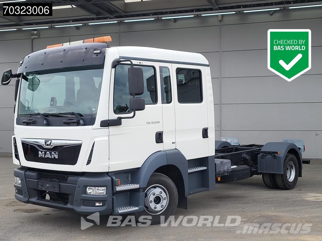 MAN TGL 12.250 TGL 4X2 NEW 12tons chassis Crew cabin M 平板车