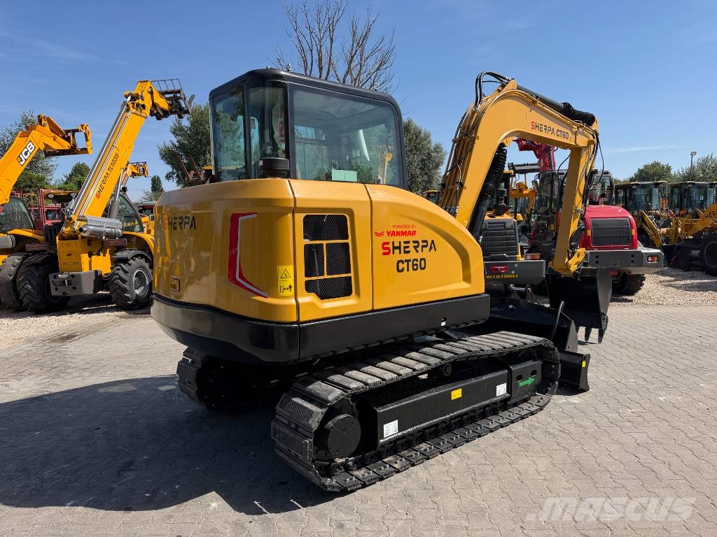 Sherpa CT60 Yanmar Motoros Gumihevederes Forgókotró Mini bageri <7t