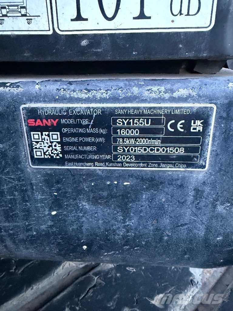 Sany SY 155 U Bageri guseničari