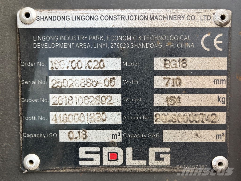 SDLG ER655H Mini ekskavatori < 7 t