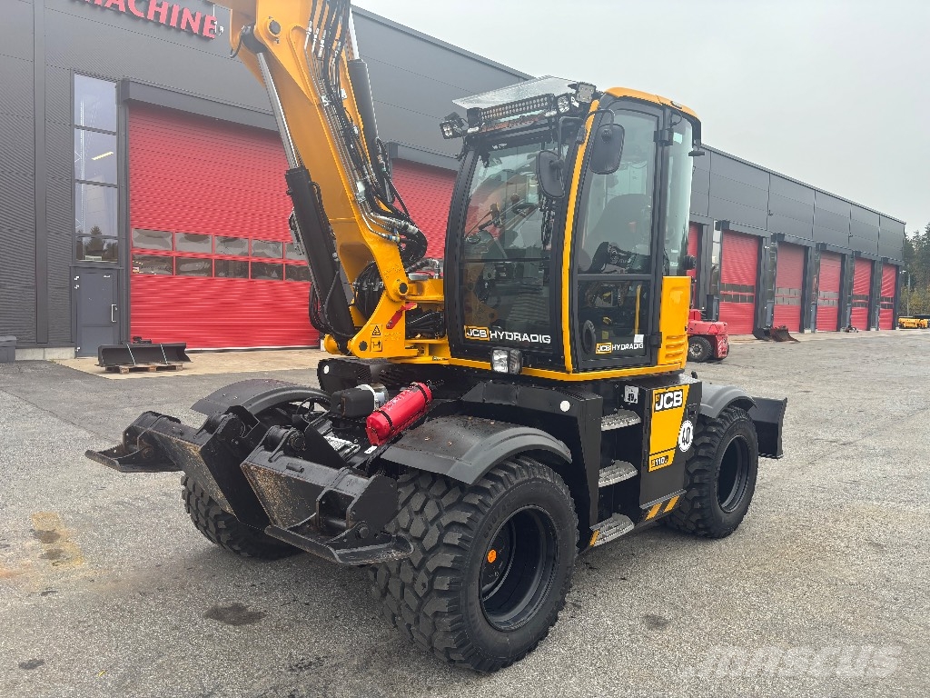 JCB 110 W / Engcon, 2 kauhaa, Rasvari, Hyvät renkaat Pyöräkaivukoneet