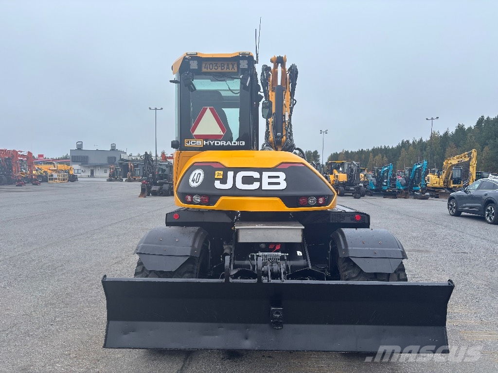 JCB 110 W / Engcon, 2 kauhaa, Rasvari, Hyvät renkaat Pyöräkaivukoneet