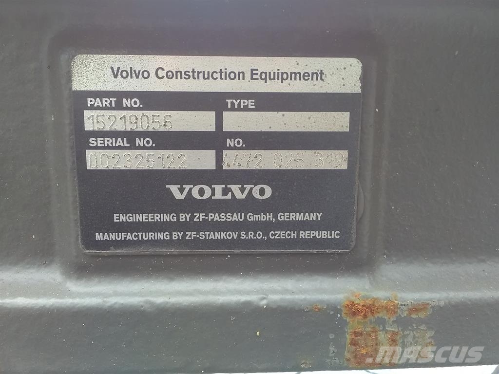 Volvo L35G-SL-ZF MT-L3025II-4472025319/15219056-Axle/As Osi