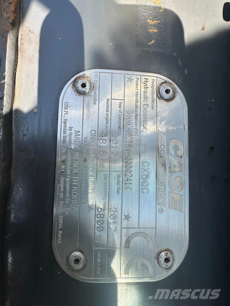 CASE CX60C Telakaivukoneet