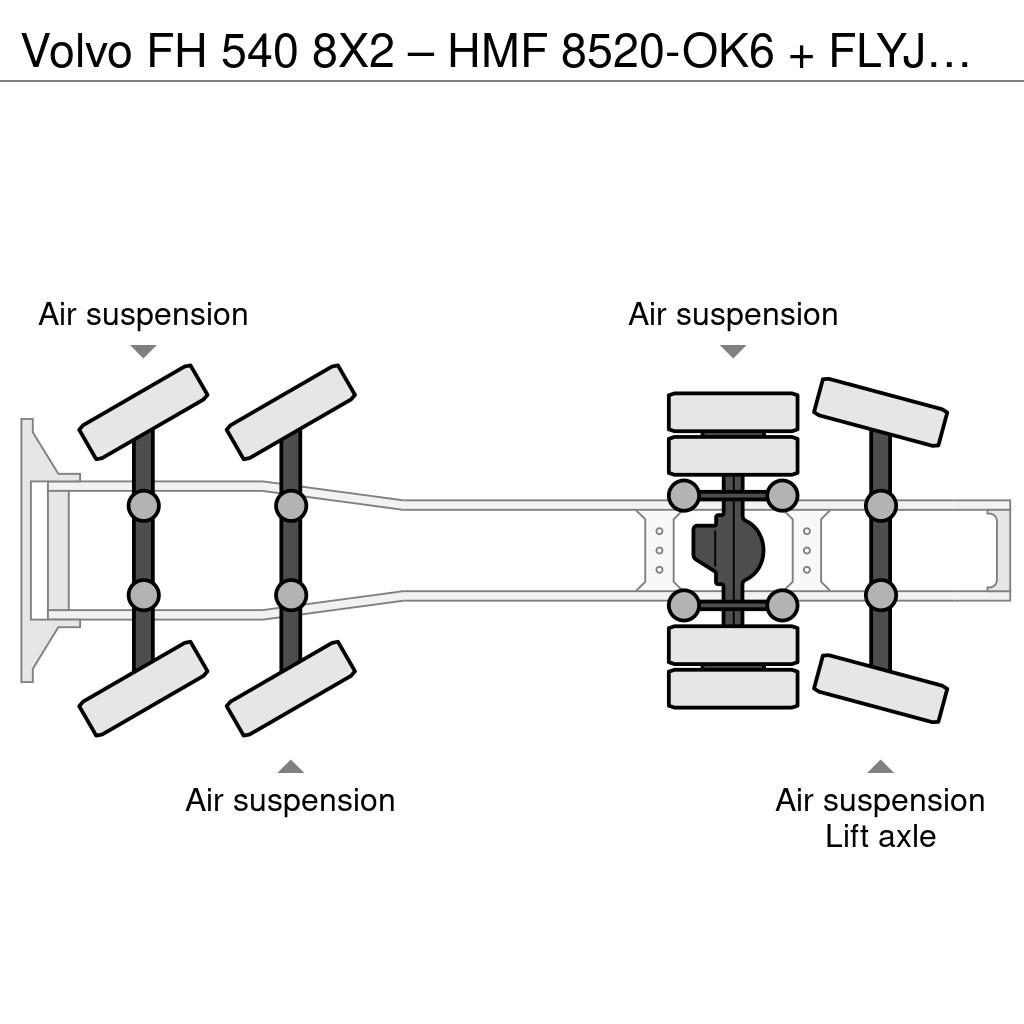 Volvo FH 540 8X2 – HMF 8520-OK6 + FLYJIB FJ2000-K6 + LIE Sattelzugmaschinen