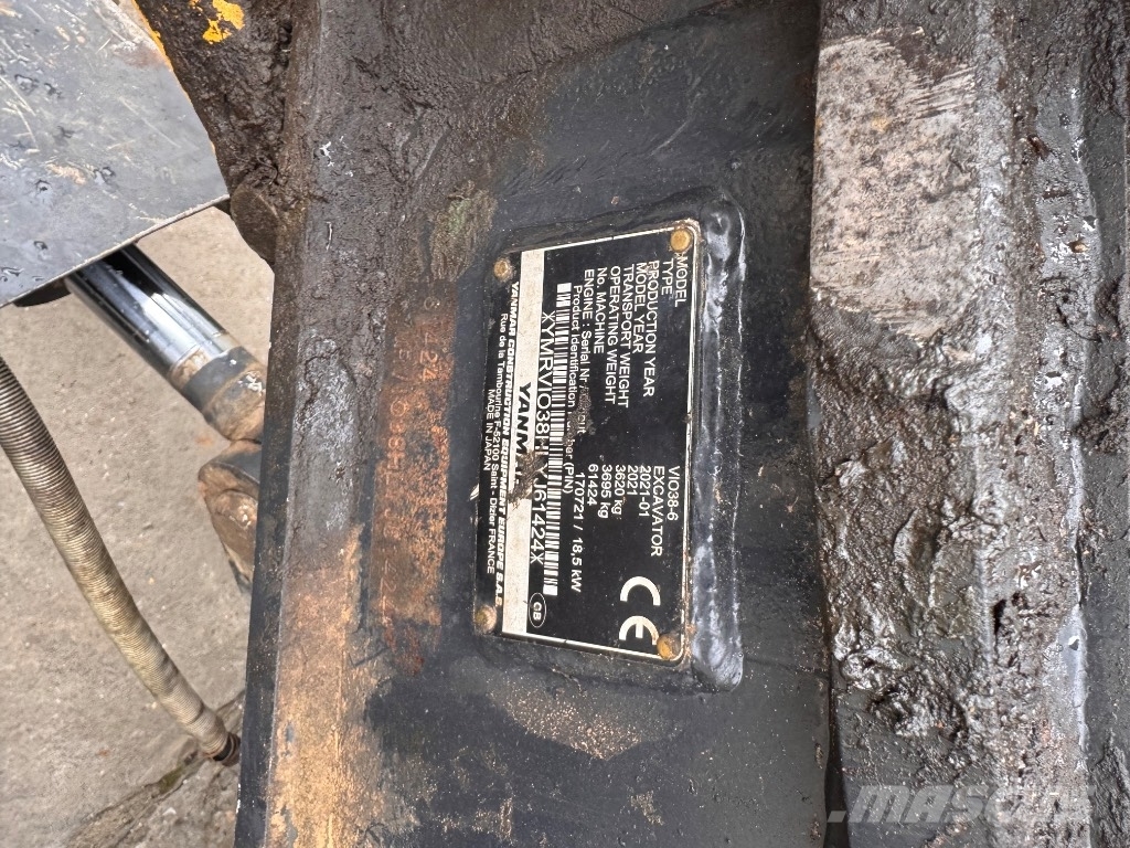 Yanmar VIO38 (61424) حفارات صغيرة أقل من 7 طن (حفارات صغيرة)