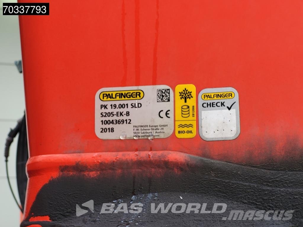 Volvo FM 410 FM 6X2 Palfinger PK 19.001 SLD Crane Kran L شاحنات مسطحة/مفصلية الجوانب