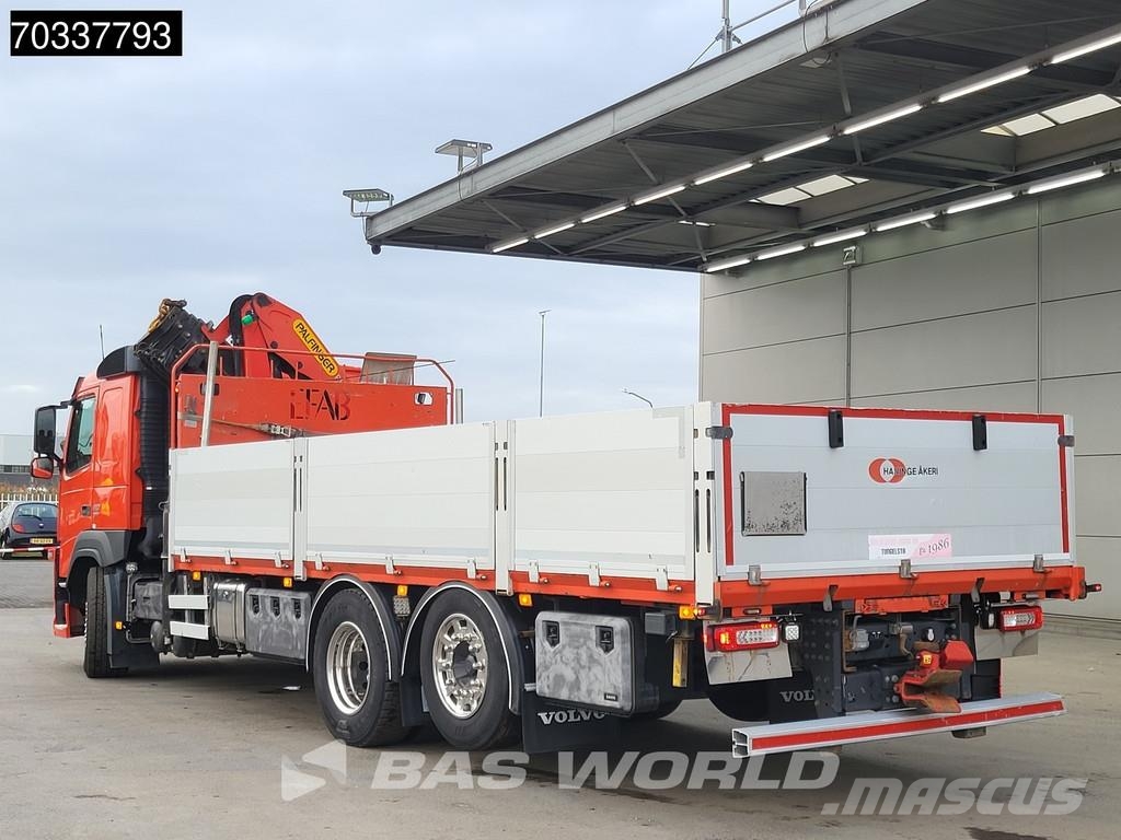 Volvo FM 410 FM 6X2 Palfinger PK 19.001 SLD Crane Kran L شاحنات مسطحة/مفصلية الجوانب