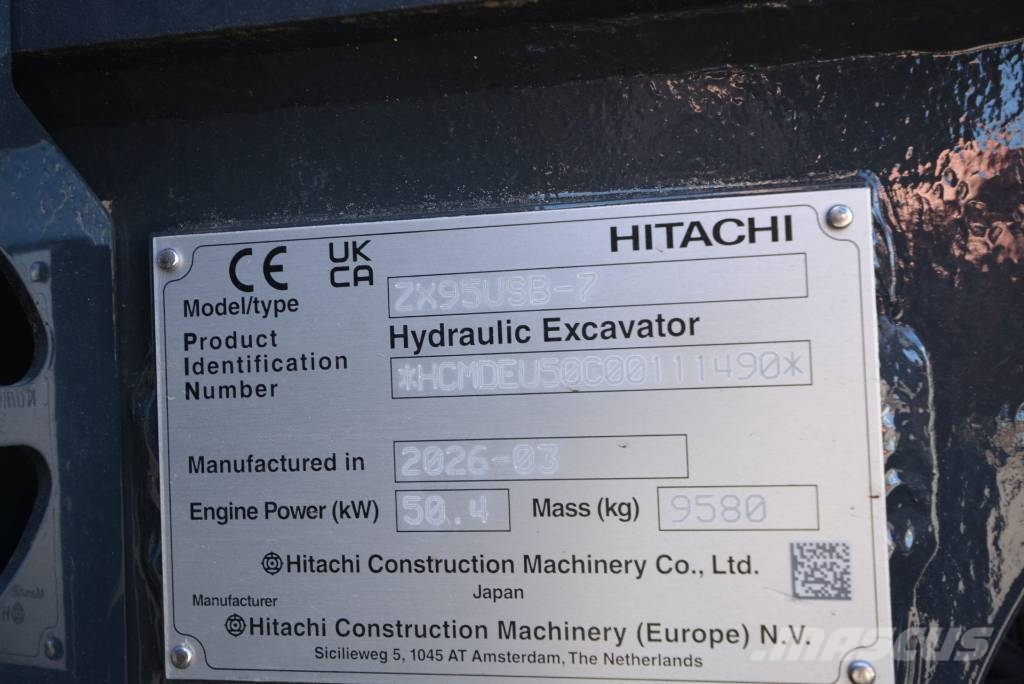Hitachi ZX 95 USB-7 VA Midi excavators 7t - 12t