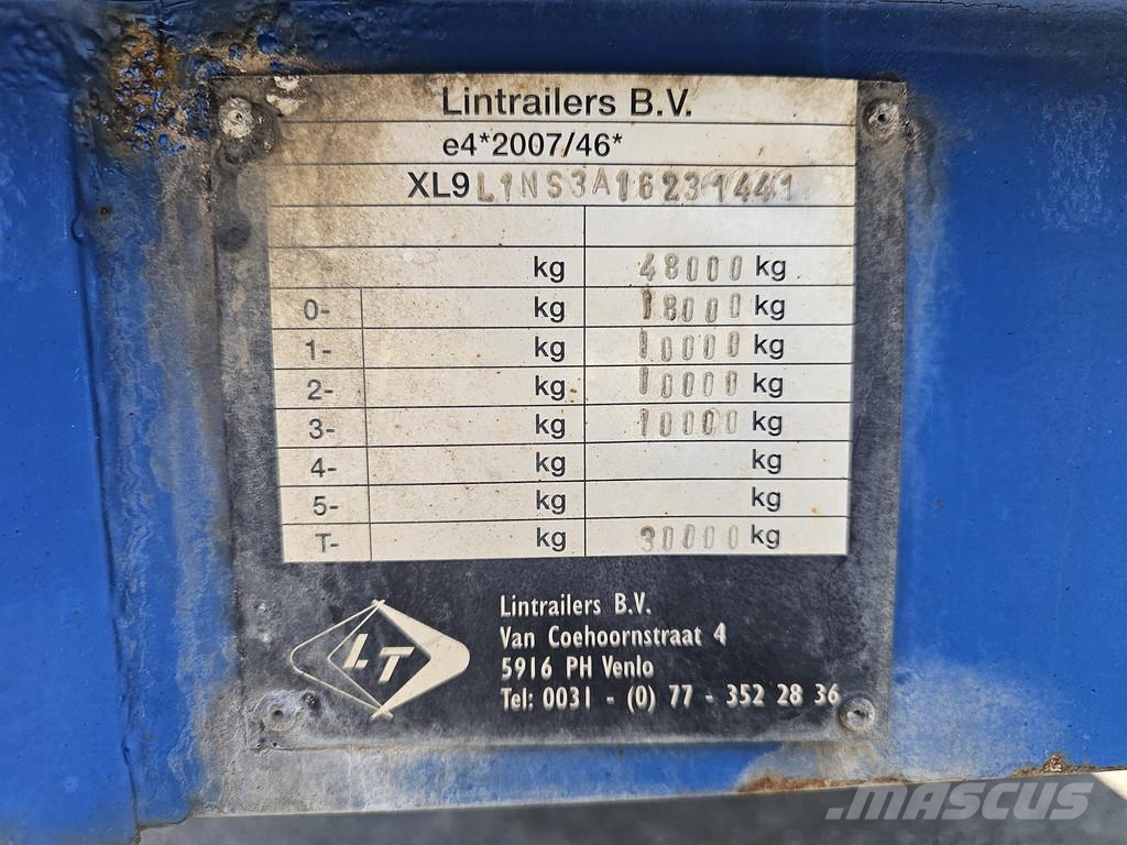 Lintrailers HYDRAULIC RAMP / FORK LIFT - MACHINE TRANSPORT Semirremolques de carga baja