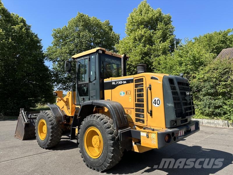 Hyundai HL730-9A 4X4 Radlader Mulch-/Klappschaufel KLIMA A Cargadoras sobre ruedas