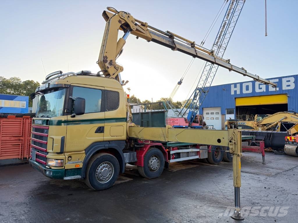 Scania R 124 G HIAB 700E-8 +jib Paletna dvigala