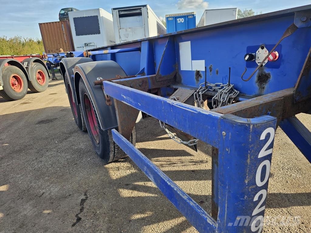  MKF Metallbau CS 20 / STEEL SUSPENSION/ ROR DRUM. Containerframe/Skiploader semi-trailers