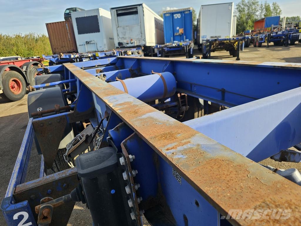  MKF Metallbau CS 20 / STEEL SUSPENSION/ ROR DRUM. Containerframe/Skiploader semi-trailers