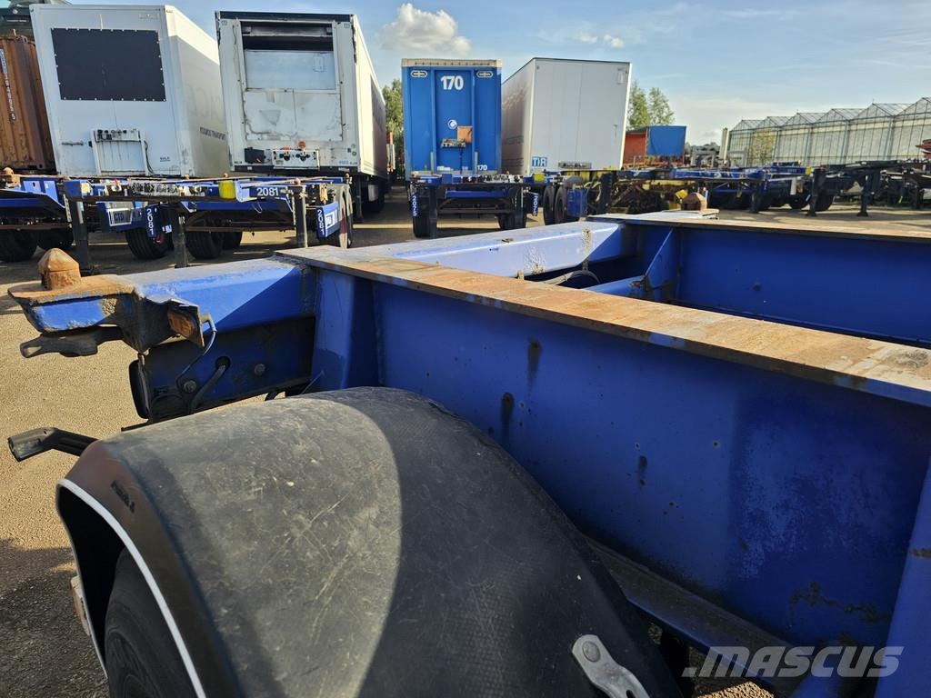  MKF Metallbau CS 20 / STEEL SUSPENSION/ ROR DRUM. Containerframe/Skiploader semi-trailers