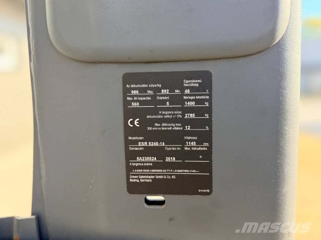 Crown ESR 5240-1.4 Schubmaststapler