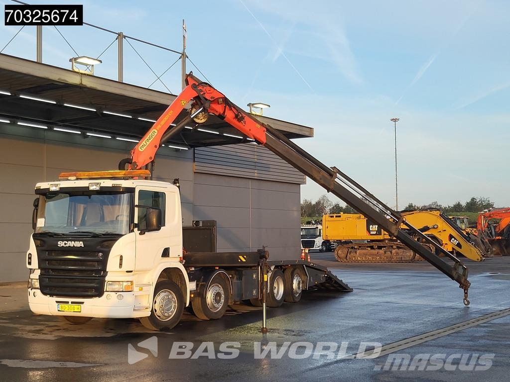 Scania P340 P 8X2 NL-truck Palfinger PK18001 EH Crane Win Camion plateau