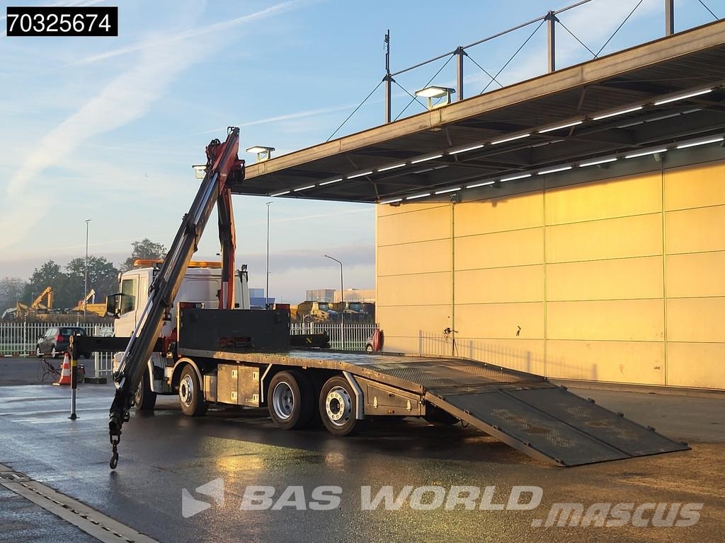 Scania P340 P 8X2 NL-truck Palfinger PK18001 EH Crane Win Camion plateau