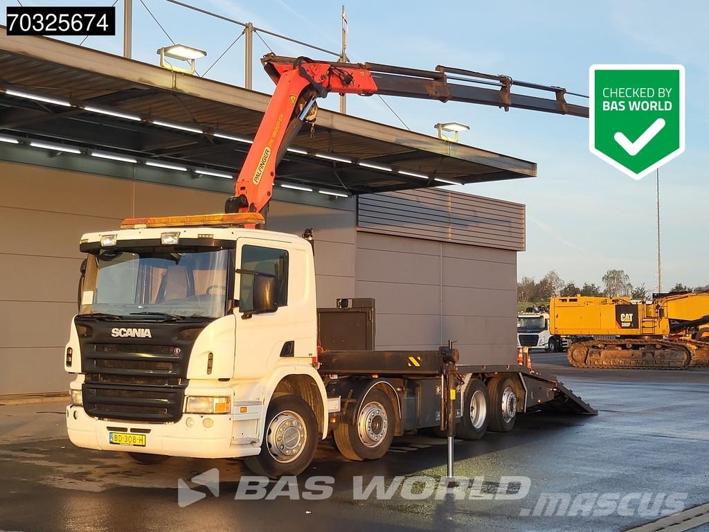 Scania P340 P 8X2 NL-truck Palfinger PK18001 EH Crane Win Camion plateau
