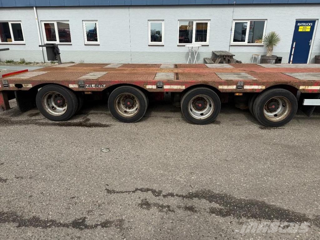 Kel-Berg 4 AXLE , LAST 2 AXLE STEERING, 6M EXTENDABLE Låg lastande semi trailer