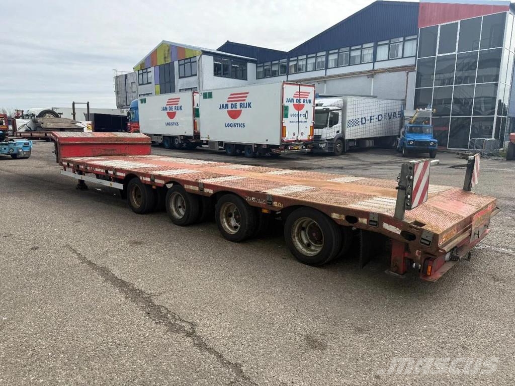 Kel-Berg 4 AXLE , LAST 2 AXLE STEERING, 6M EXTENDABLE Låg lastande semi trailer