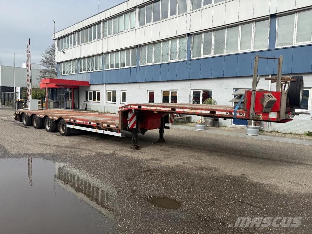 Kel-Berg 4 AXLE , LAST 2 AXLE STEERING, 6M EXTENDABLE Låg lastande semi trailer