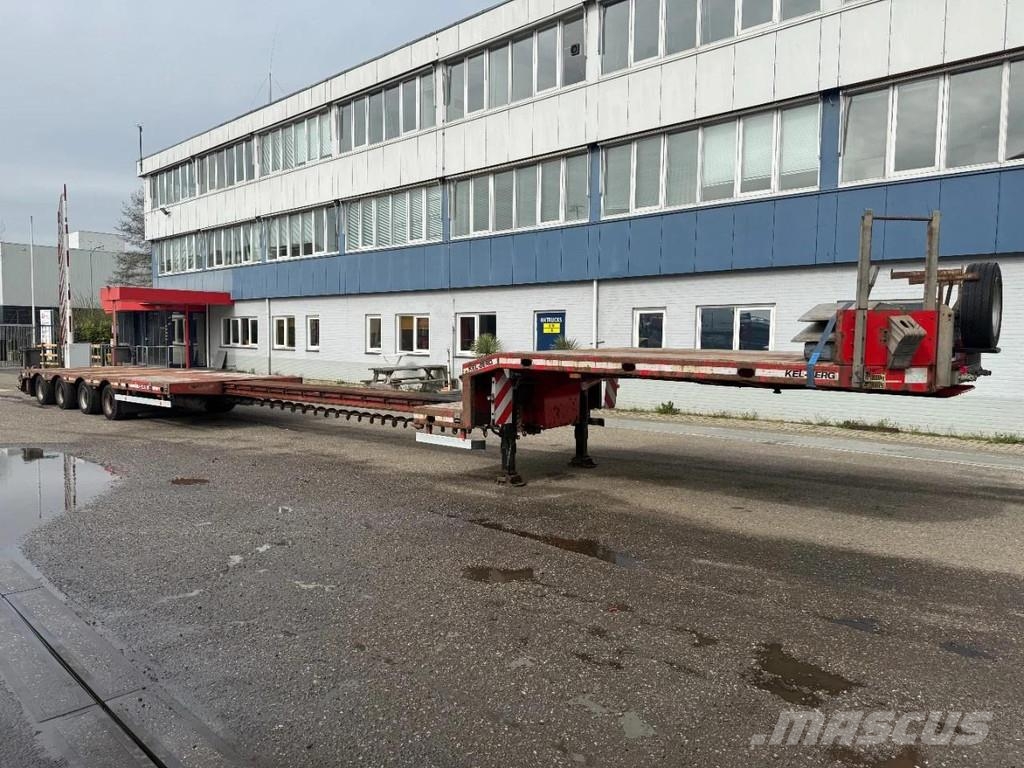Kel-Berg 4 AXLE , LAST 2 AXLE STEERING, 6M EXTENDABLE Låg lastande semi trailer