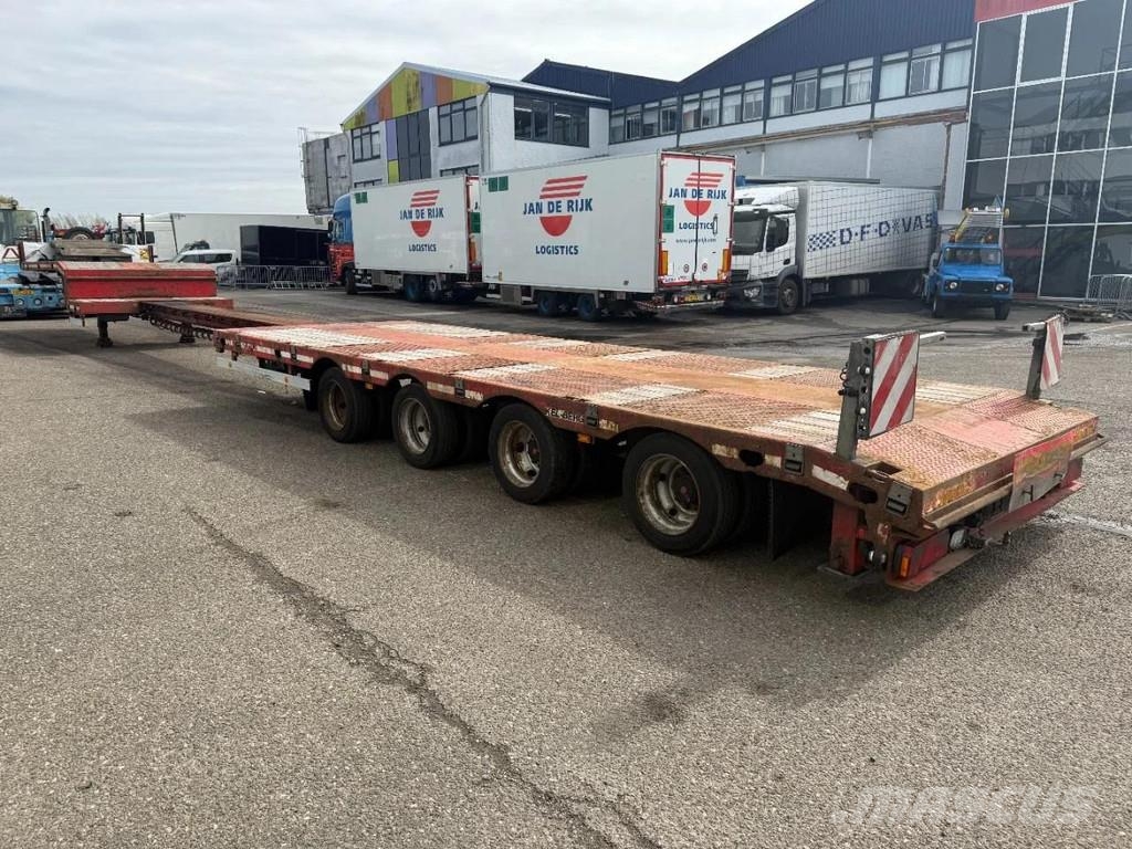 Kel-Berg 4 AXLE , LAST 2 AXLE STEERING, 6M EXTENDABLE Låg lastande semi trailer