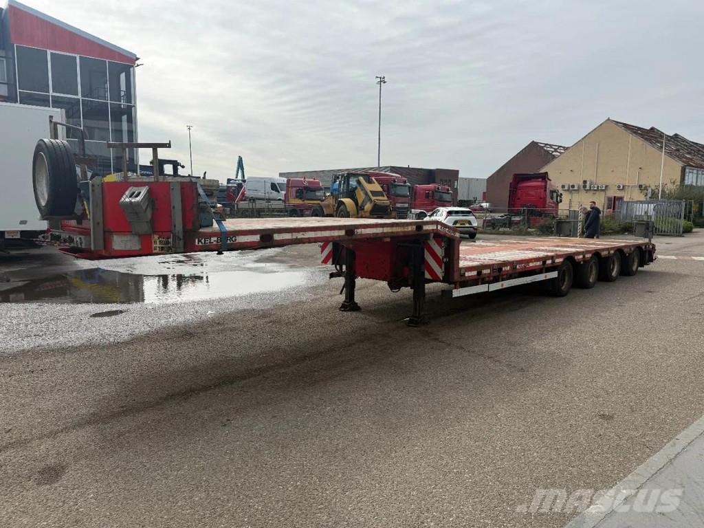 Kel-Berg 4 AXLE , LAST 2 AXLE STEERING, 6M EXTENDABLE Låg lastande semi trailer