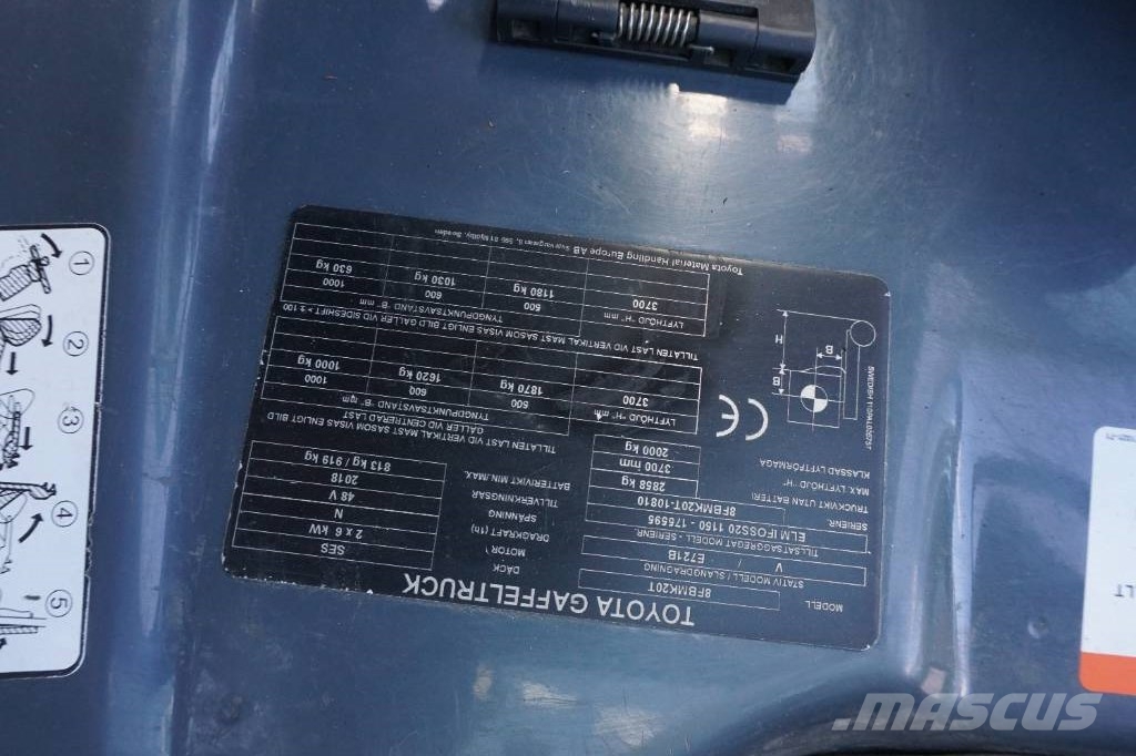 Toyota 8FBMK20T Ηλεκτρικά περονοφόρα ανυψωτικά κλαρκ