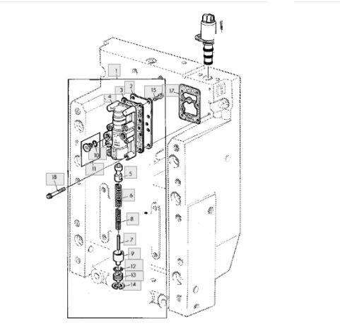Gehäusedeckel Zapfwellengetriebe R152204 John Deer 轴