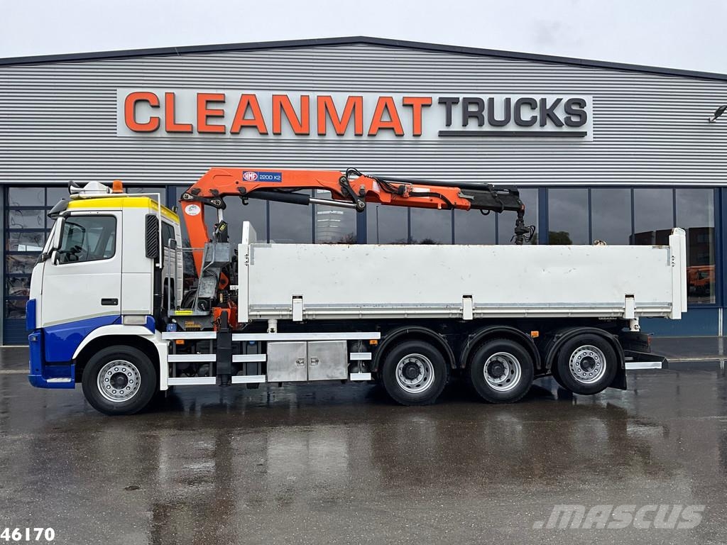 Volvo FH 420 8x4 HMF 22 Tonmeter laadkraan شاحنات قلابة