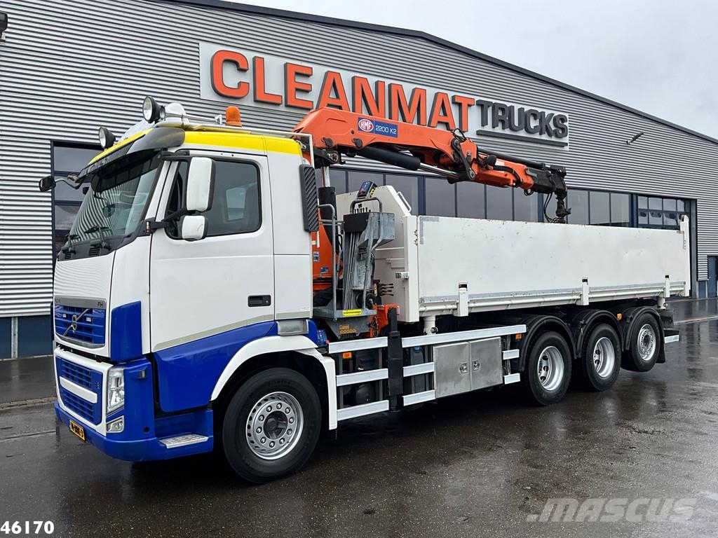 Volvo FH 420 8x4 HMF 22 Tonmeter laadkraan شاحنات قلابة
