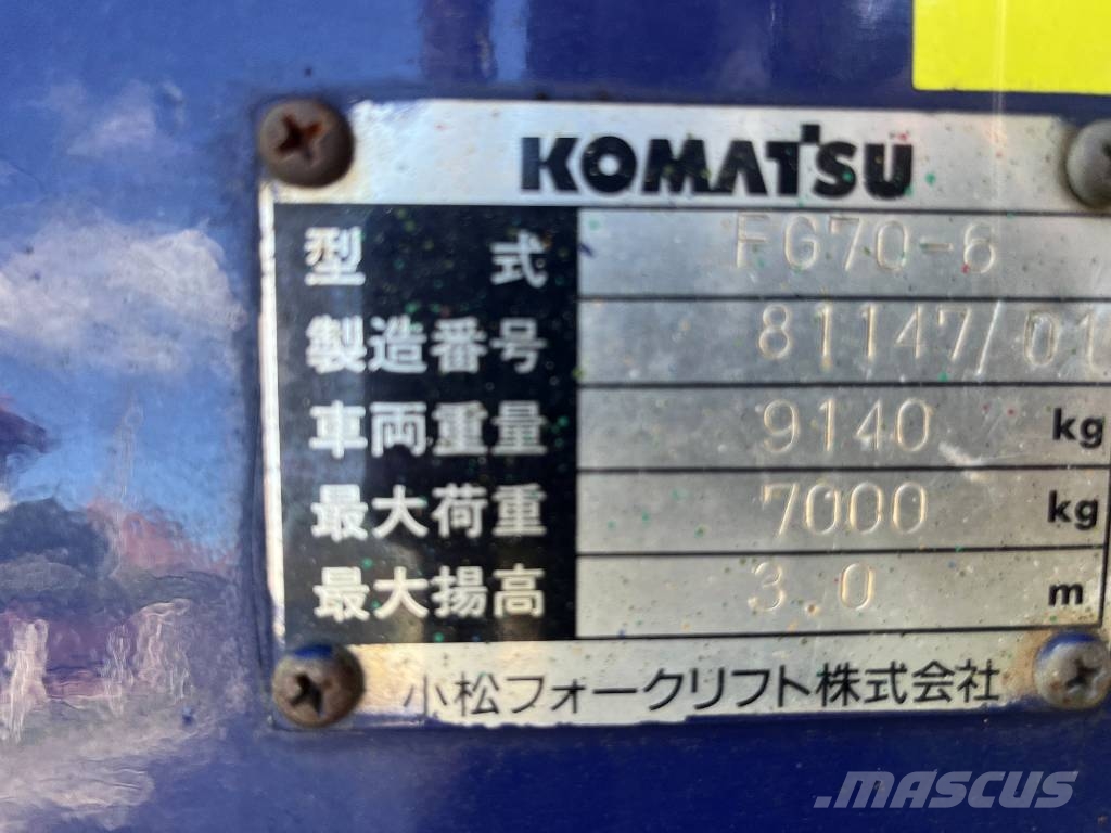 Komatsu FG70T-6 V-2003 IO LPG heftrucks