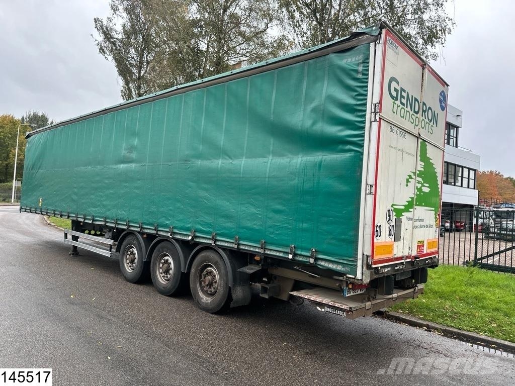 Lecitrailer Tautliner Lift Axle, Dhollandia Perdeli yari çekiciler