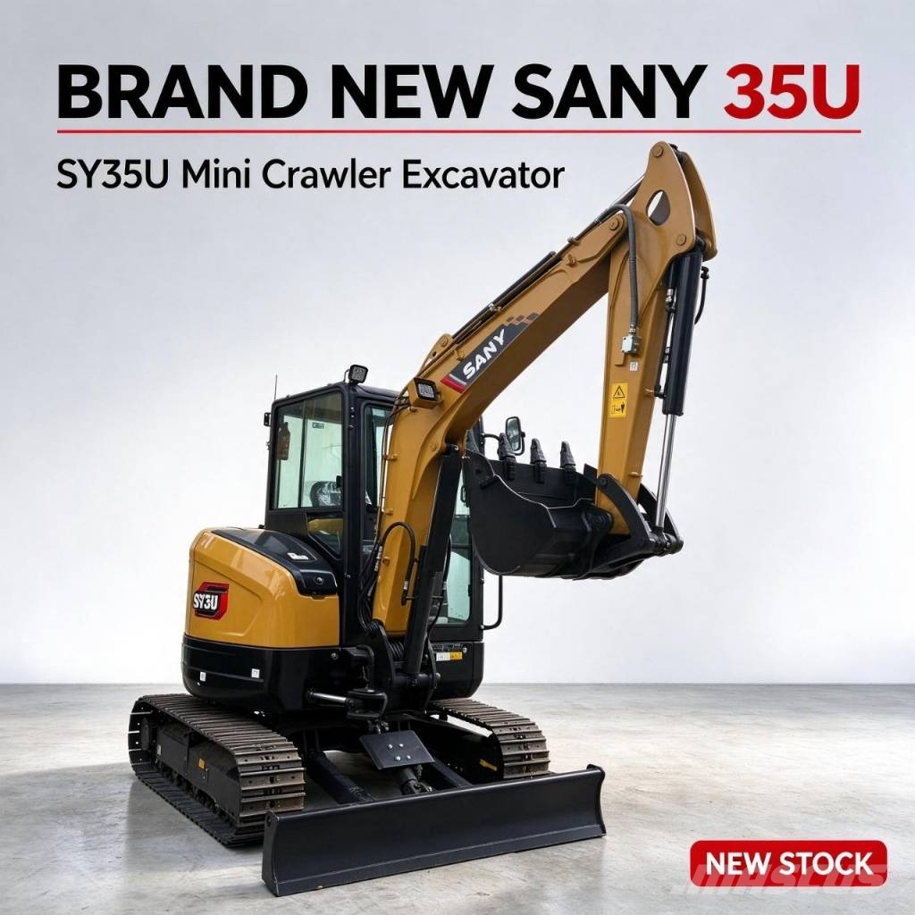 Sany SY 35 U Mini ekskavatoriai < 7 t