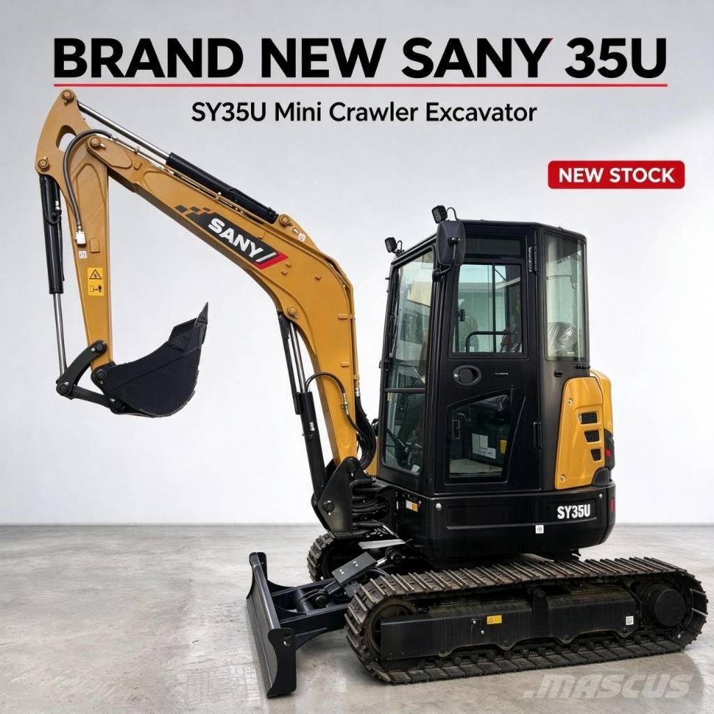Sany SY 35 U Mini ekskavatoriai < 7 t