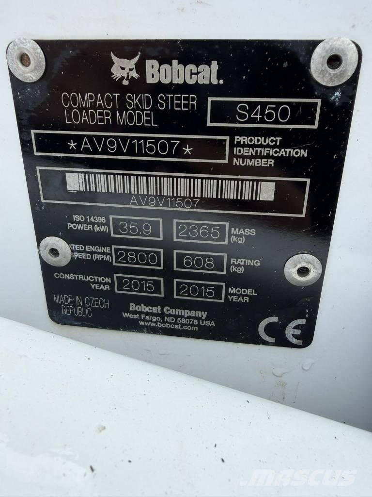 Bobcat S450**Bj 2015**1205H* Gabel*Top maschinen Мини товарачи